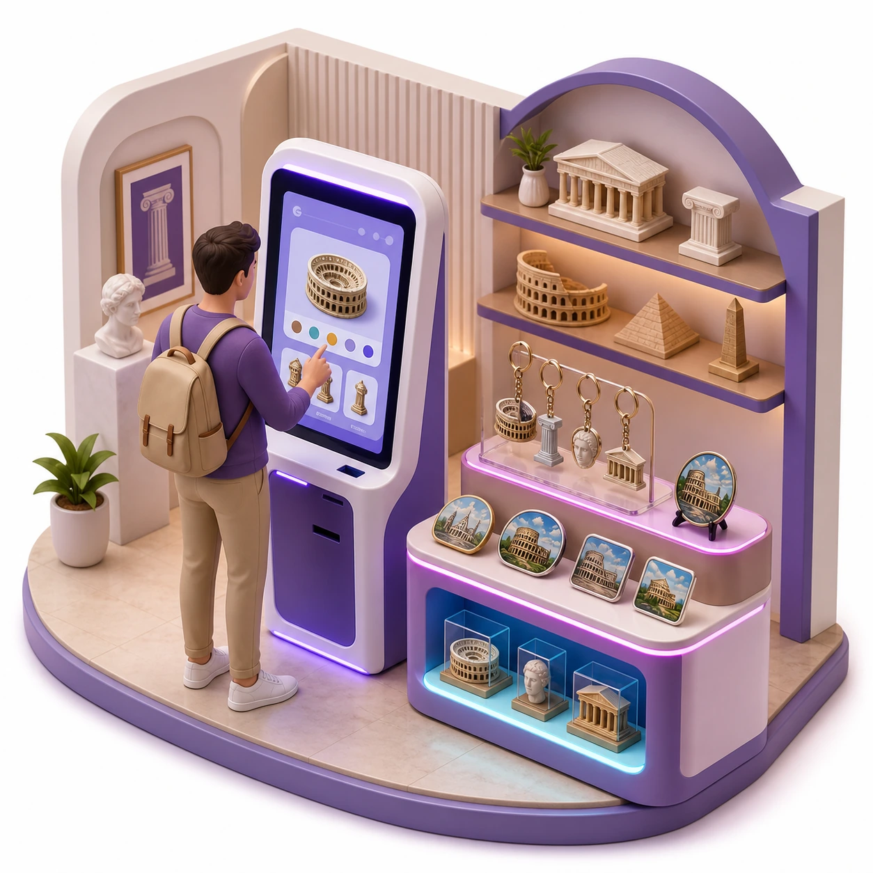 Cultural Tourism Souvenir Application Concept; Not an Actual Deployment