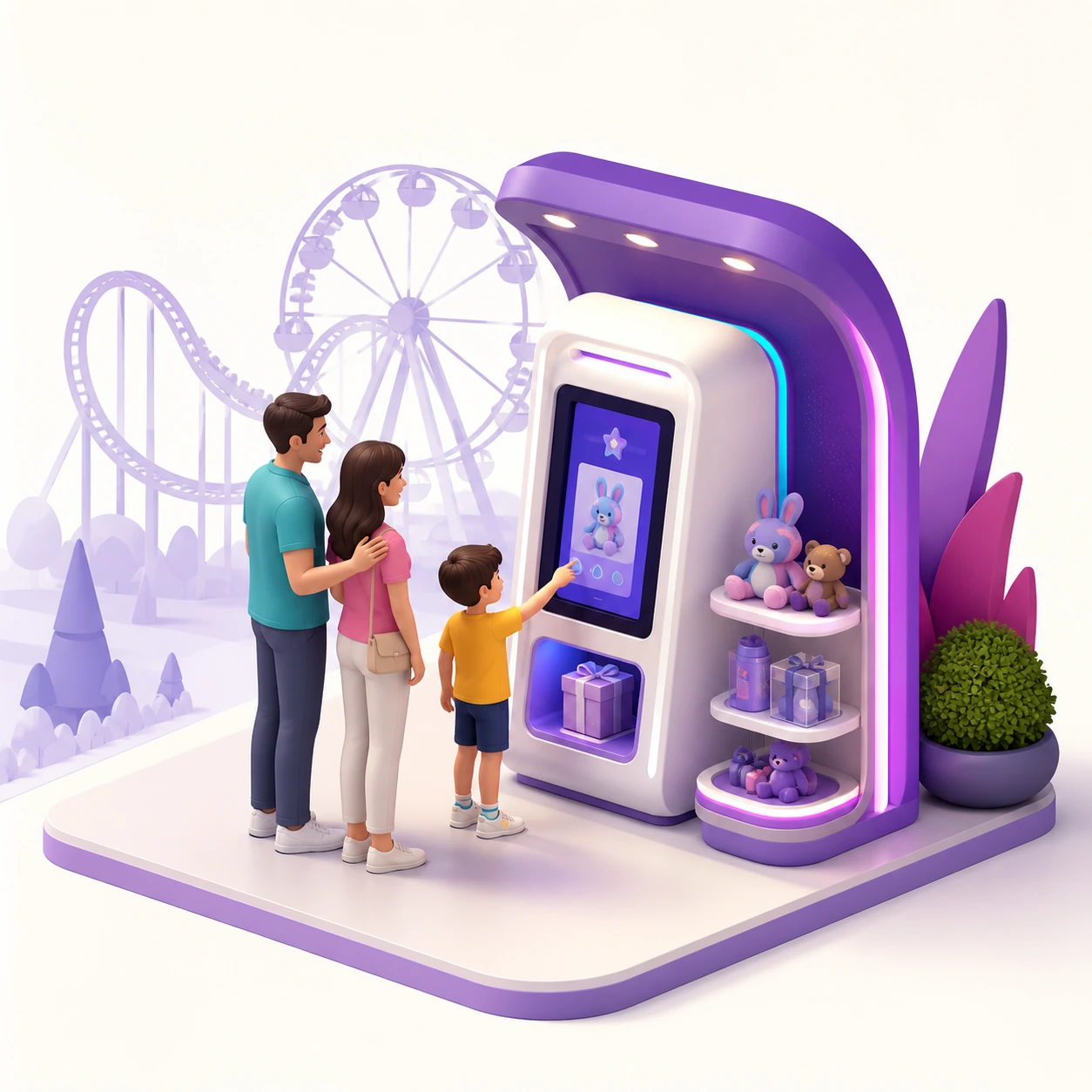 Theme Park Application Concept; Not an Actual Deployment