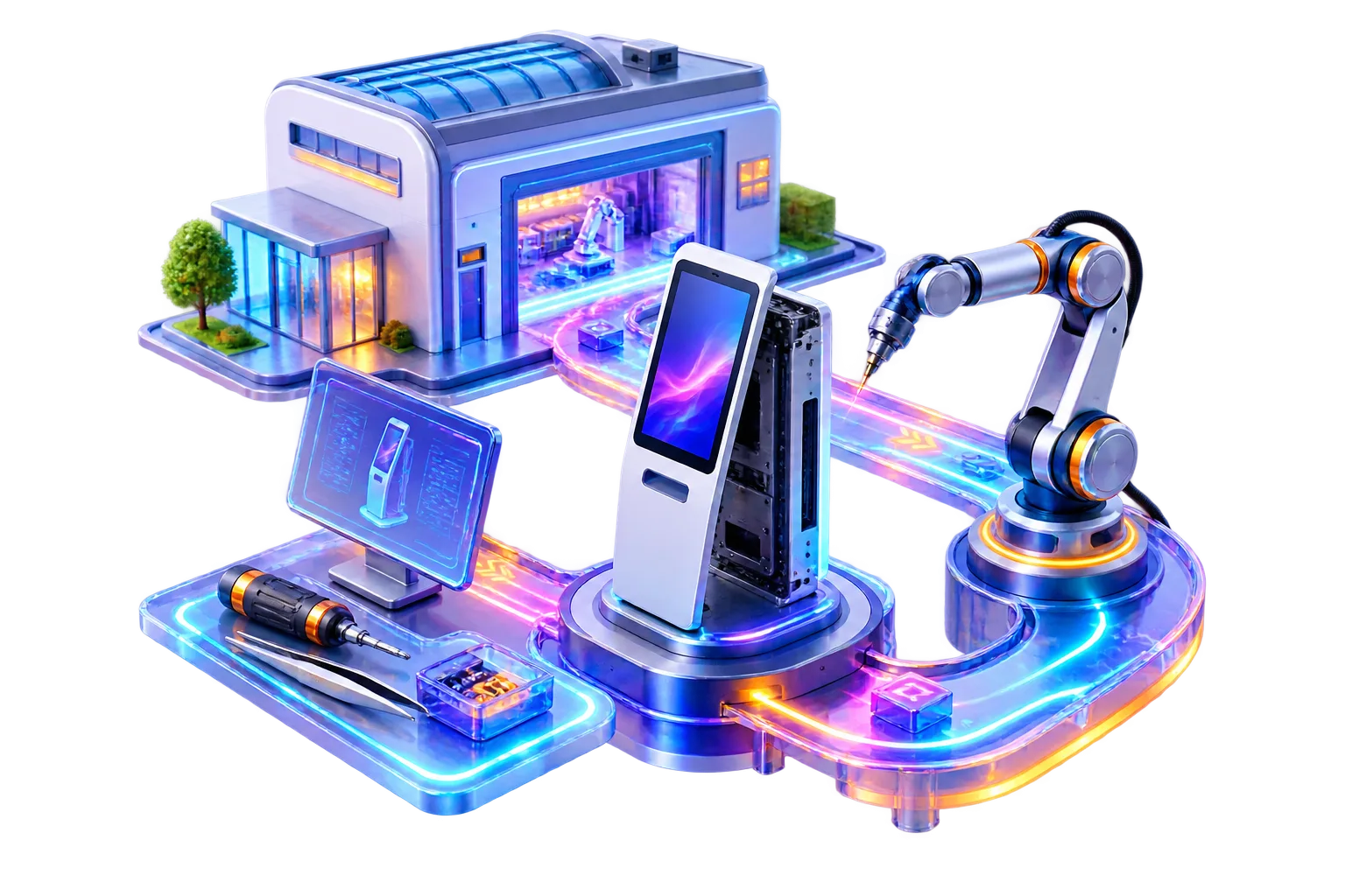 Interactive equipment design and manufacturing process