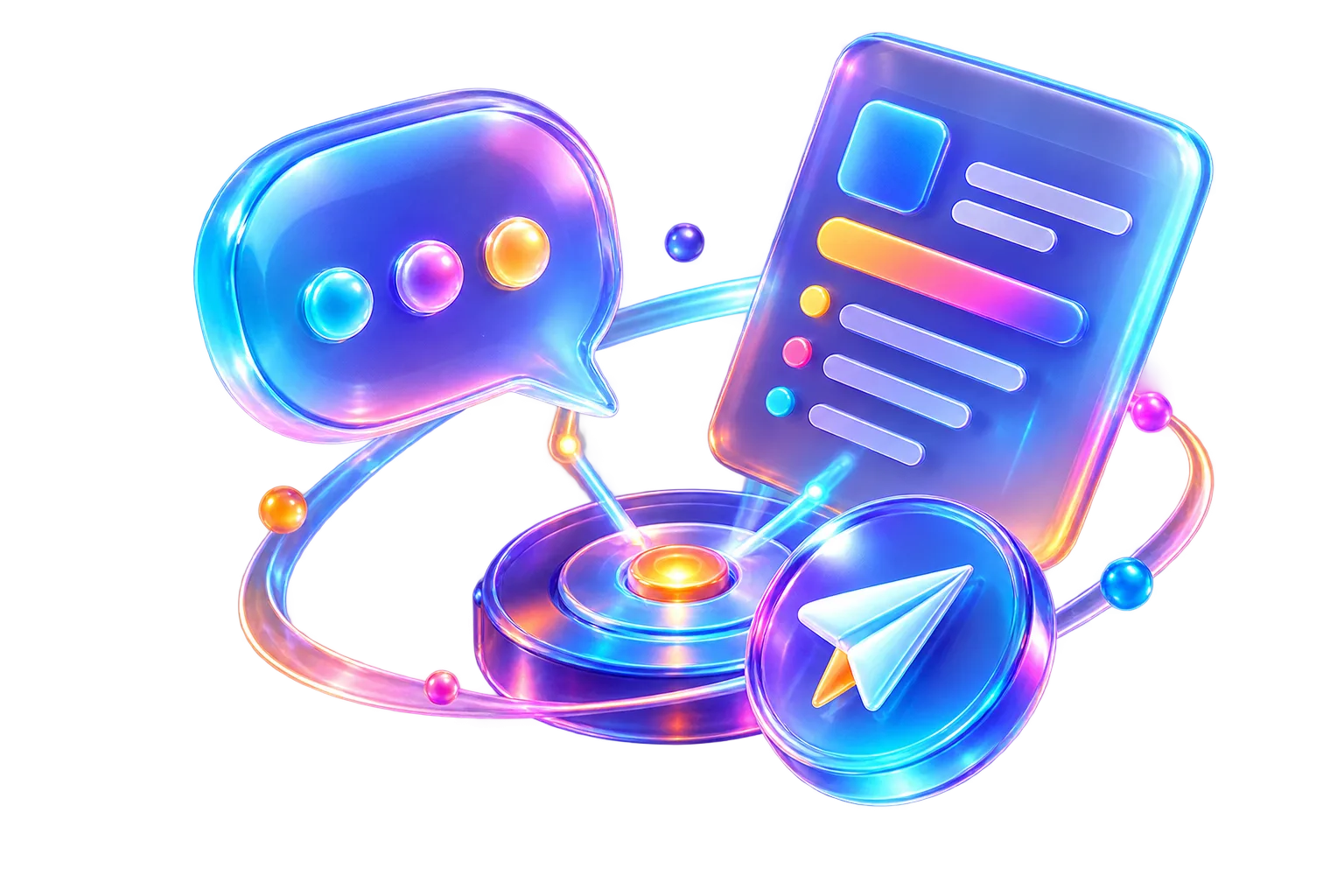 Project brief, conversation and message icons