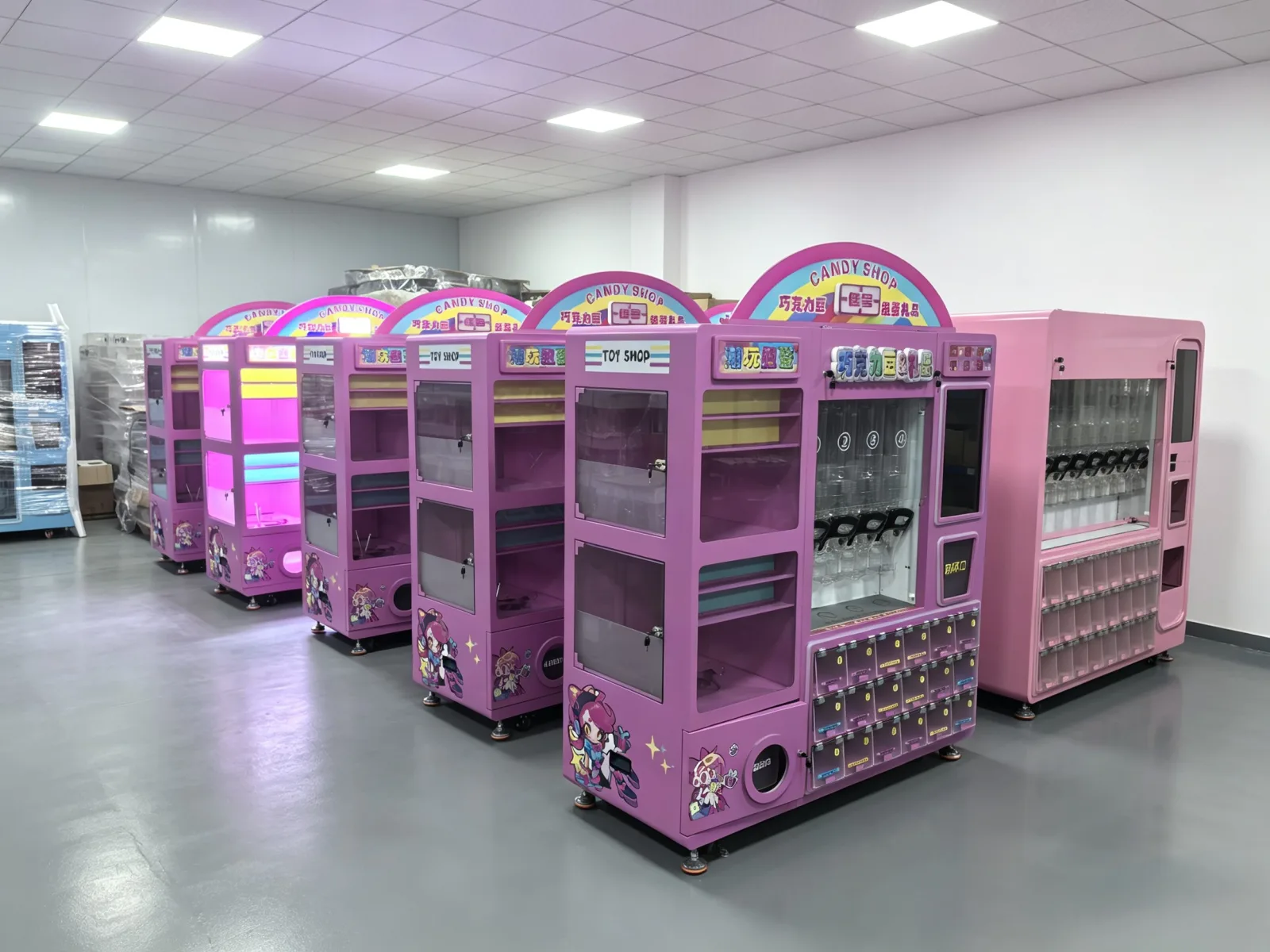 JOYDD finished interactive equipment lineup in the preparation area.