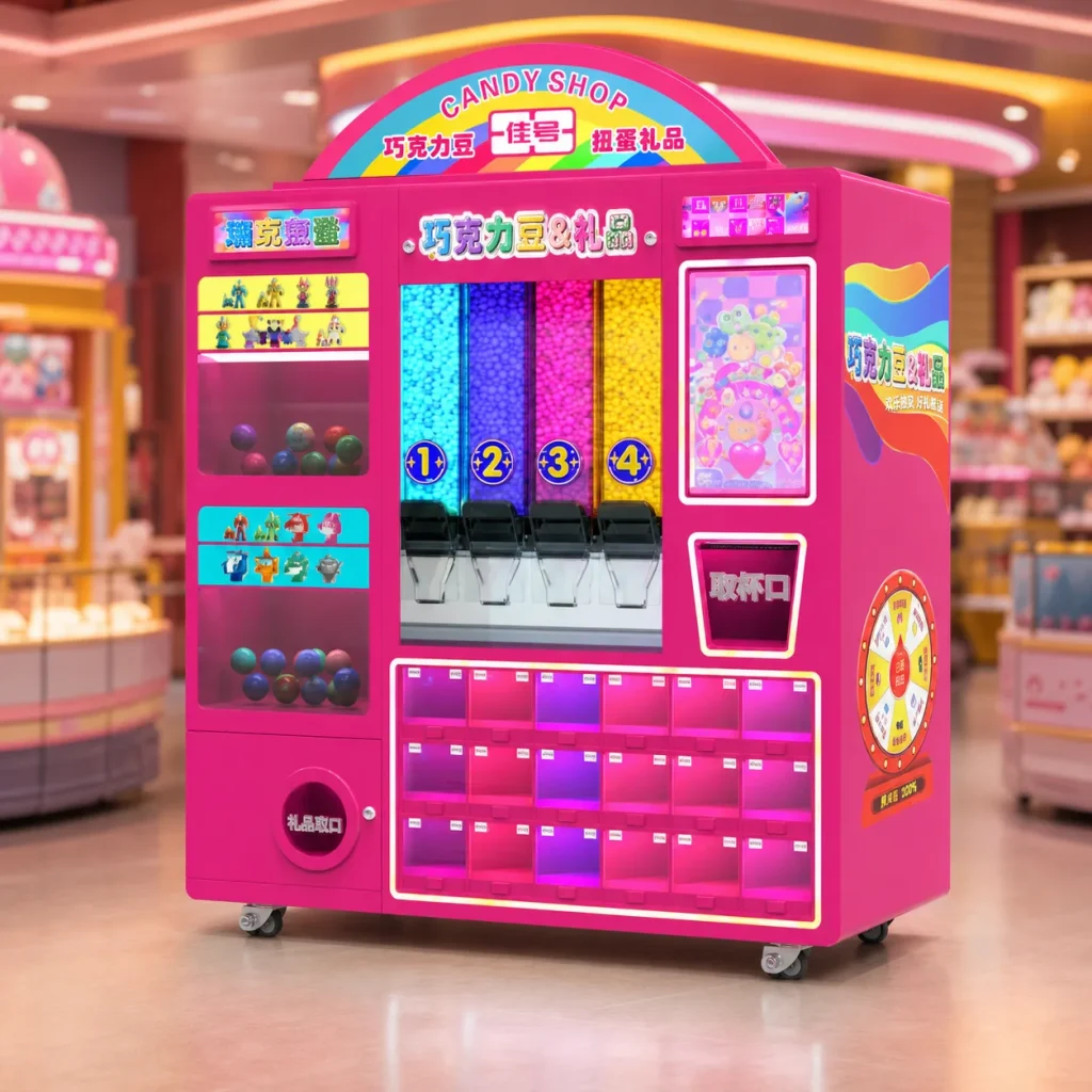 Candy & Prize Gashapon Kiosk supplied product reference