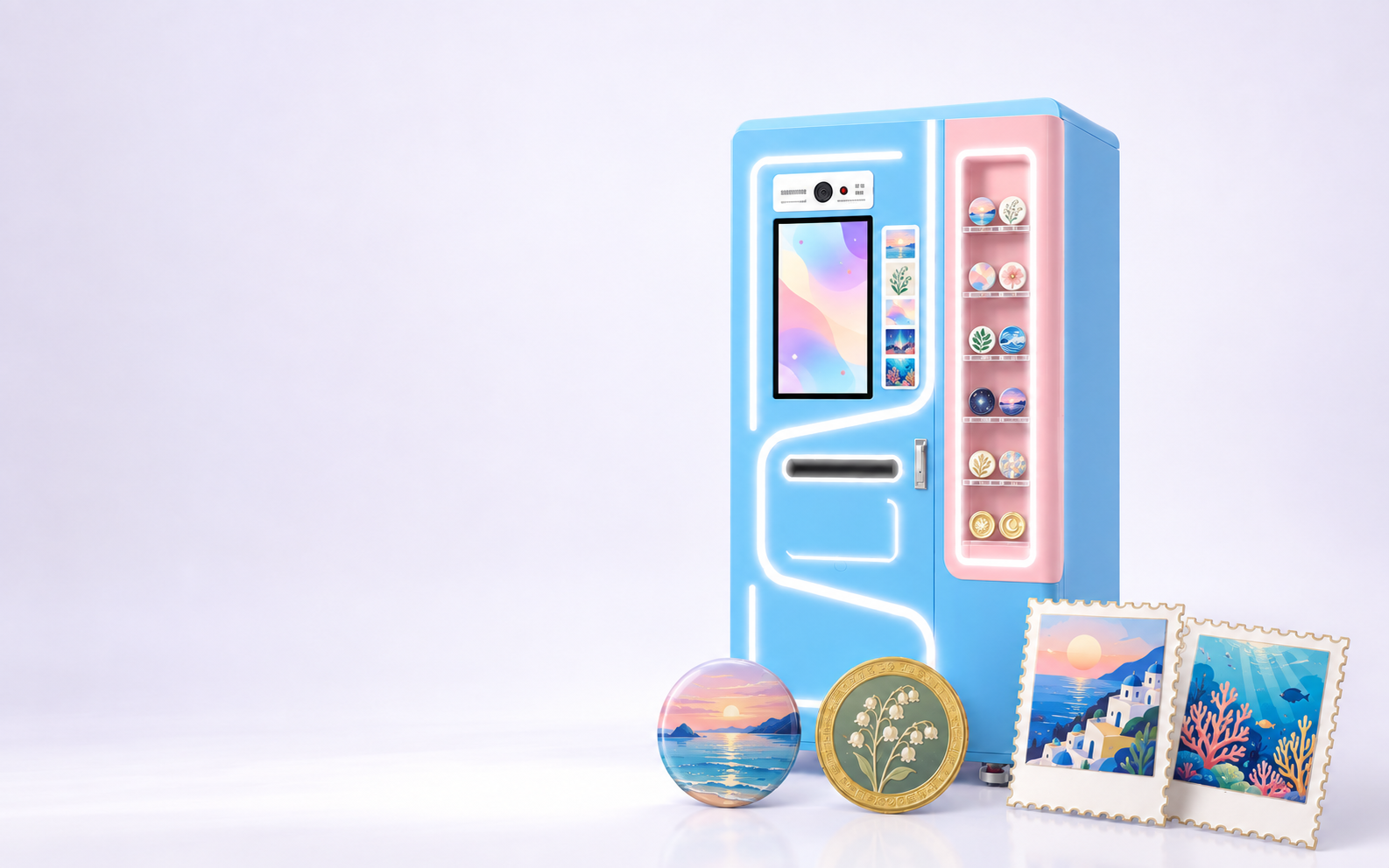 UV Badge printing vending machine